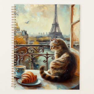 Agenda Uma manhã em Paris   Ginger Cat em um café