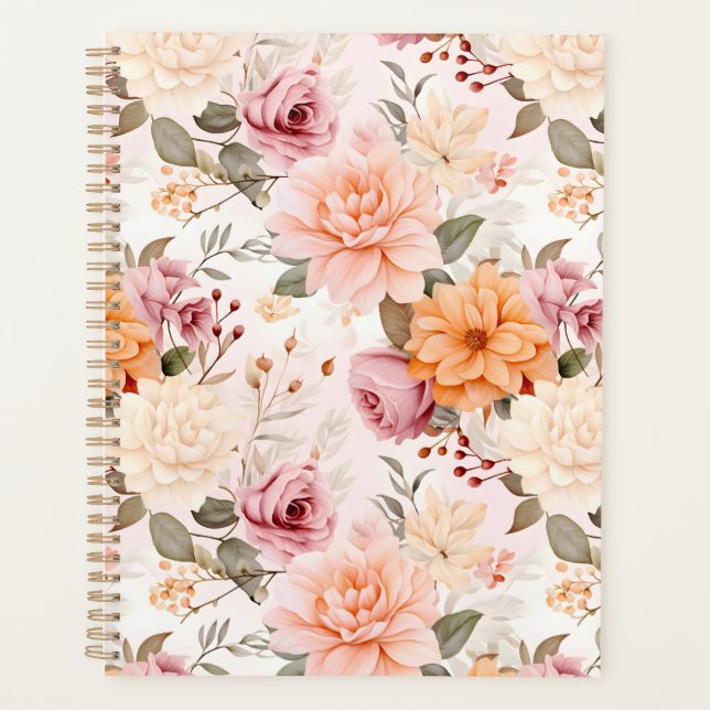 Agenda Uma Série de Design Floral de Outono 2 (Frente)