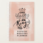 AGENDA UMA ÚLTIMA COISA ANTES DO ANEL<br><div class="desc">Uma última coisa antes do diário do planejador de casamento do anel. Um design moderno com espaço para o nome da noiva e do ano. Parte de uma coleção.</div>