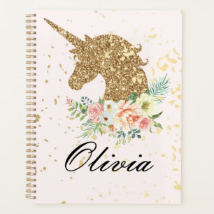 AGENDA UNCORN PINK+DOURADO