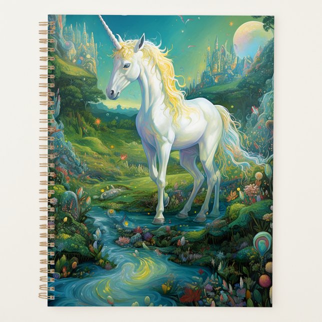 Agenda Unicorn Fantasy Art (Frente)