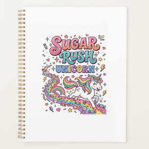 Agenda Unicórnio Açúcar Rush Unicórnio Kawaii Mercado Art