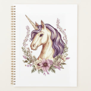 Agenda Unicórnio Fantasia Floral (1)