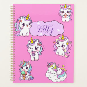 Agenda Unicórnio Fofo Personalizado