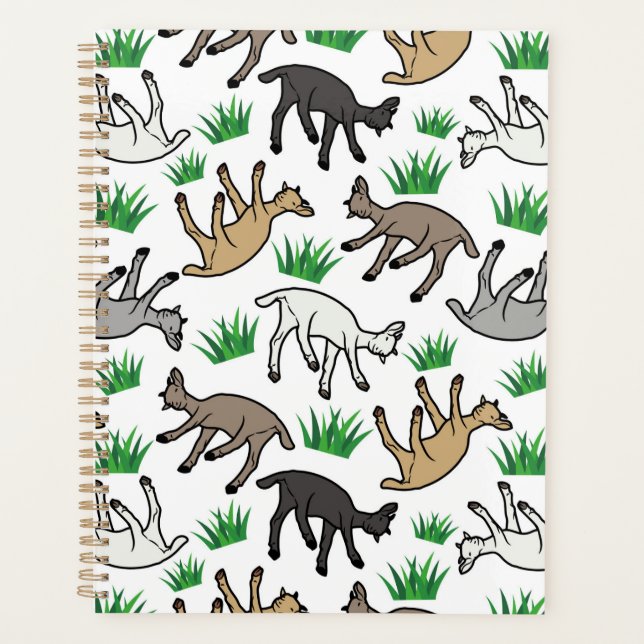 Agenda Unique Fainting Goats Planner Journal (Frente)