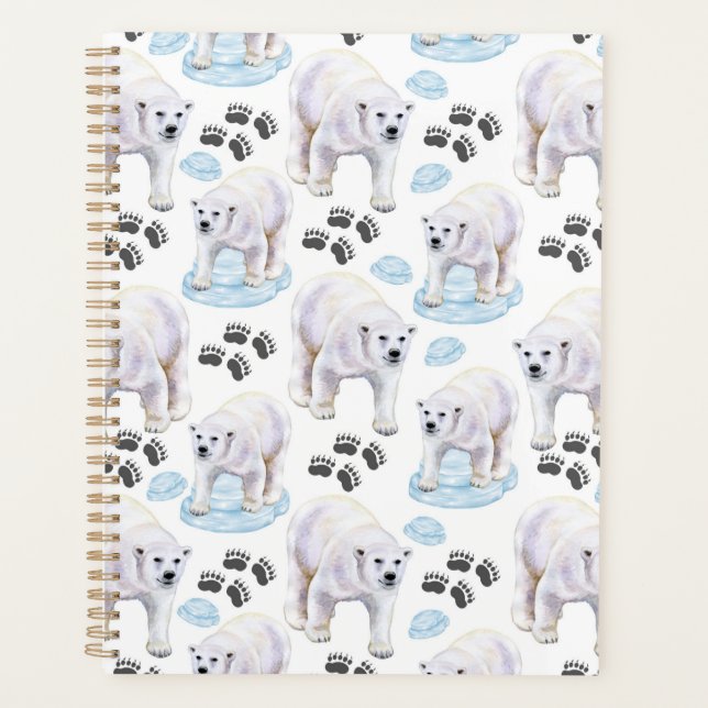 Agenda Unique Polar Bears Planner Journal (Frente)