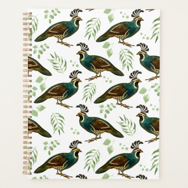 Agenda Unique Quails Planner Journal (Frente)