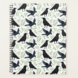 Agenda Unique Ravens Planner Journal in White