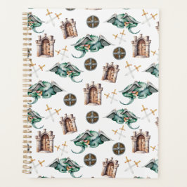 Agenda Unique Sleeping Dragons Planner Journal