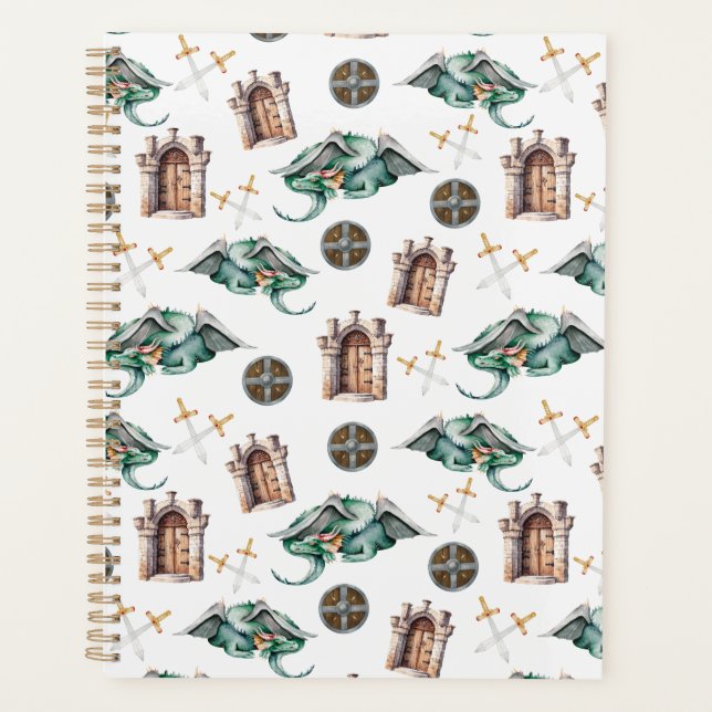 Agenda Unique Sleeping Dragons Planner Journal (Frente)