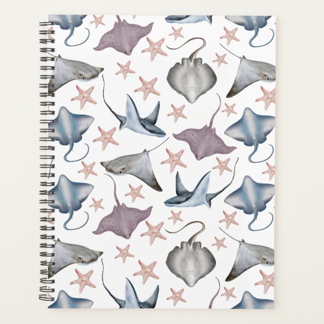 Agenda Unique Stingrays Planner Journal (Frente)