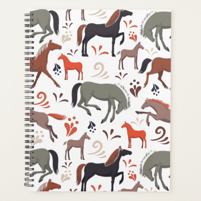 Agenda Unique Wild Horses Planner Journal (Frente)