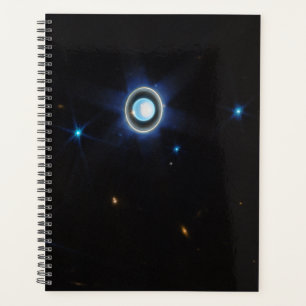 Agenda Urano Planeta com Anéis e Luas Imagem JWST