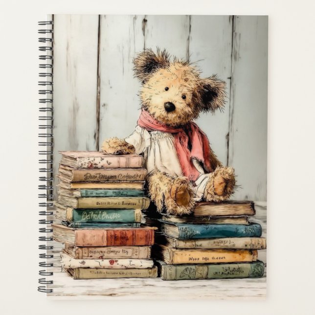 Agenda Urso de pelúcia de conto de fadas caprichoso (Frente)
