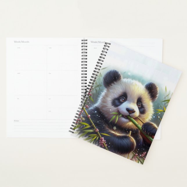 Agenda Urso Panda Adorável Comendo Bambu (Exibição)