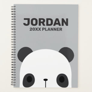 Agenda Urso Panda Bonito com Nome Personalizado