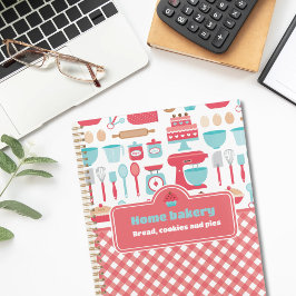 Agenda Utensílios Cultivos De Gingham Vermelho