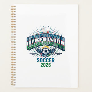 Agenda Uzbekistão Futebol 2026 Futebol Negrito Tipografia