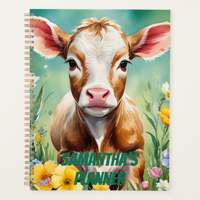 Agenda Vaca Highland, Vaca Highland Baby, Vaca Fazenda Co (Frente)