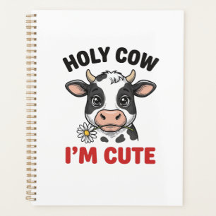 Agenda Vaca Sagrada Eu Sou Fofa Vaca Engraçada Desenho Vi