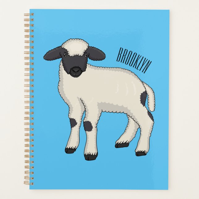 Agenda Valais Blacknose sheep cartoon illustration (Frente)