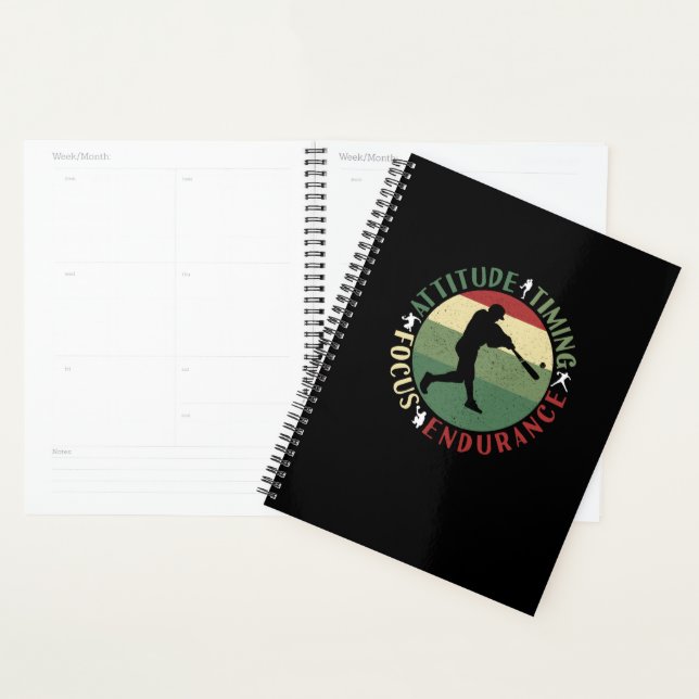 Agenda Valores Motivacionais de Equipe de Beisebol (Exibição)