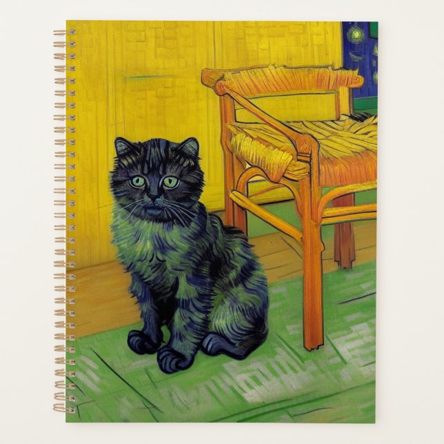 Agenda Van Gogh Black Cat (Frente)