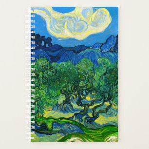 Agenda Van Gogh Olive Trees em Paisagem Montanhosa