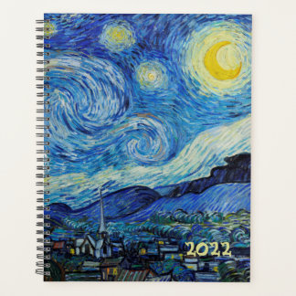 Agenda Van Gogh Starry Night Painting Semanalmente Mensal
