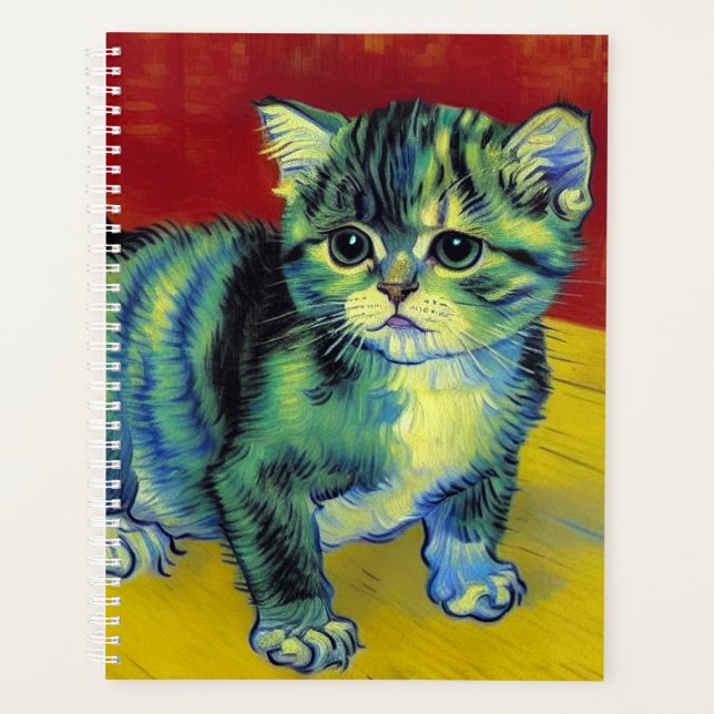 Agenda Van Gogh Tabby Cat (Frente)