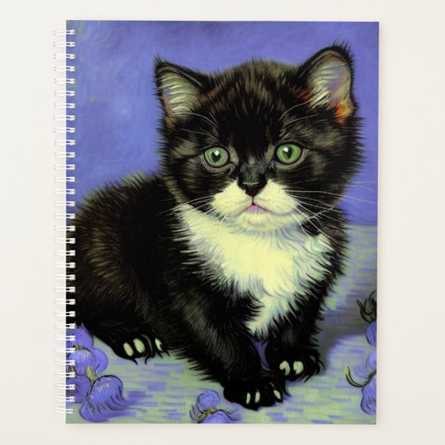 Agenda Van Gogh Tuxedo Kitten (Frente)