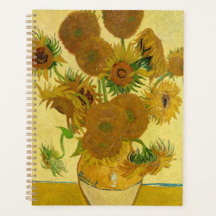 Agenda Van Gogh - Vaso com 15 Girassóis
