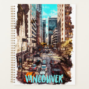 Agenda Vancouver Canada Viagens vintage Skyline
