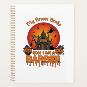 Agenda Vassoura De Barbeiro Quebrou Abóbora De Halloween