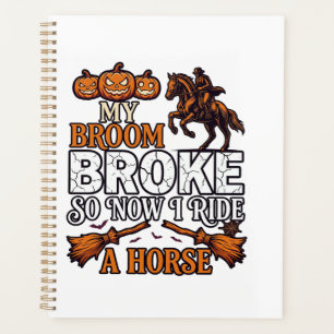 Agenda Vassoura Quebrou Cavalgada Cavalo Abóbora Cowboy M