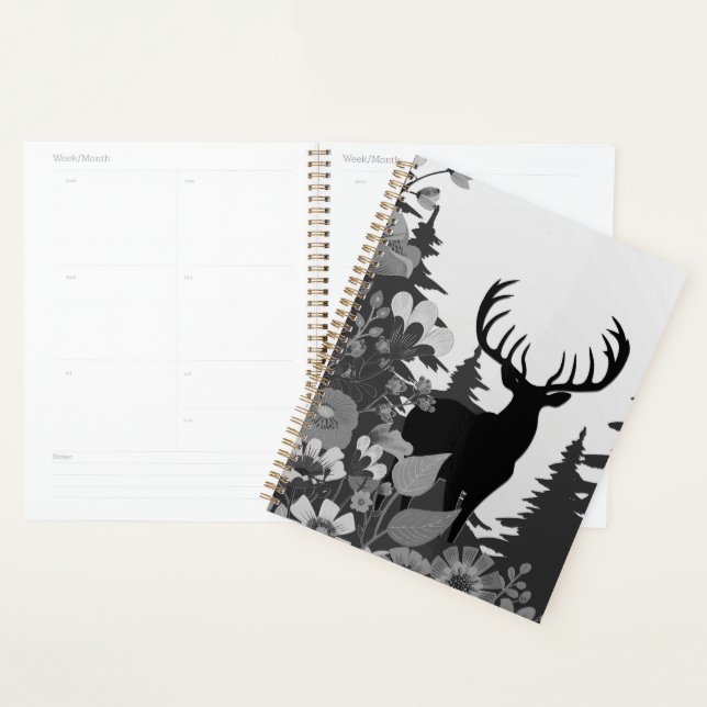 Agenda Veado com Grande Rack Fora de Floresta (Exibição)