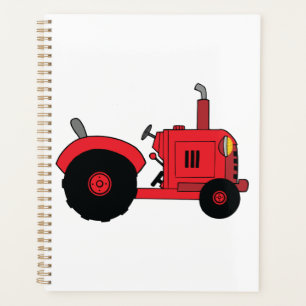 Agenda Veículo Trator Vermelho da Fazenda