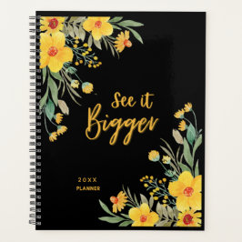 Agenda Veja O Maior Floral Escuro Elegante