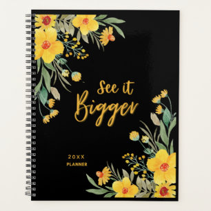 Agenda Veja O Maior Floral Escuro Elegante