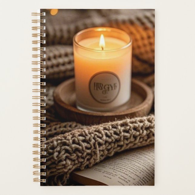 Agenda Velas e cobertores, quentes e quentes (Frente)