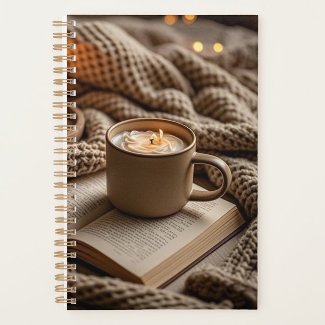 Agenda Velas e cobertores, quentes e quentes (Frente)