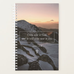 Agenda Venha Perto de Deus James 4: 8 Bíblias Cristãs Ver