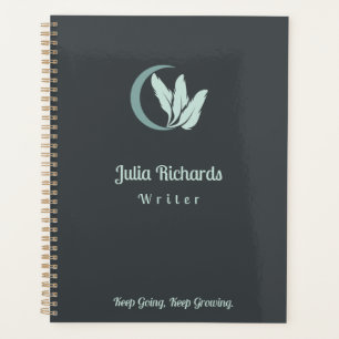 Agenda Verde do Escritor personalizado