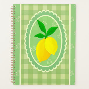 Agenda Verde-Primavera amarelo-limão-ensolarado