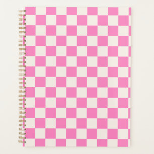 Agenda Verificação rosa, padrão da placa de xadrez, ve