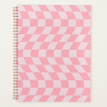 Verificação Wavy Retro Checkerboard Lilac Rosa Ver
