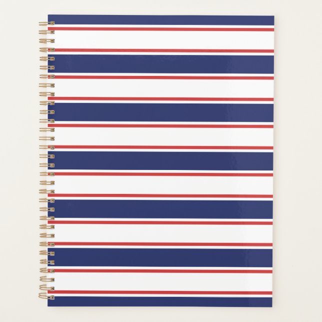 Agenda Vermelho e Marinho Azul Náuticos (Frente)