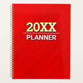 Agenda vermelho glamouroso