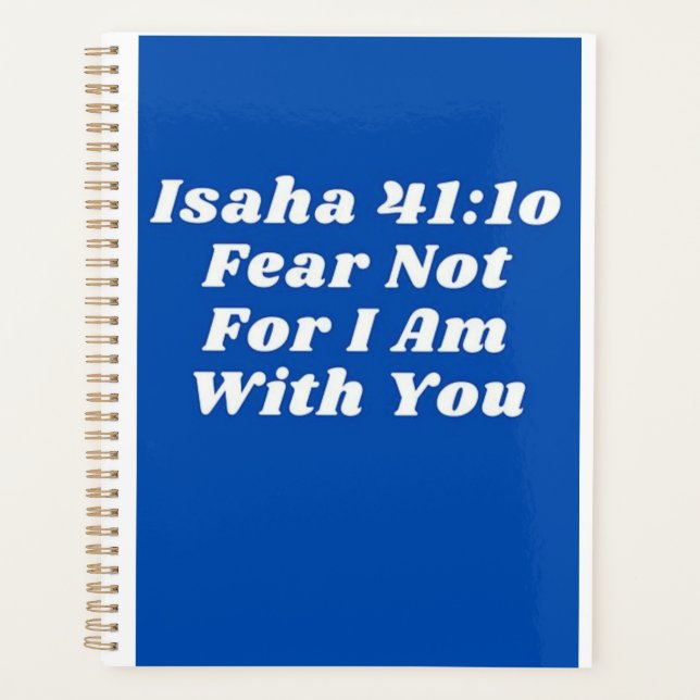 Agenda Verso da Bíblia Cristã do Planeador Anual (Frente)