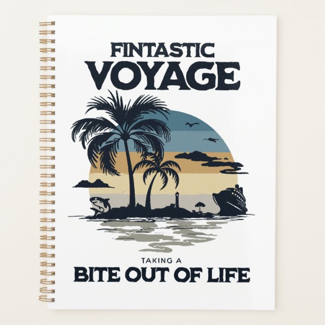 Agenda Viagem Fintástica Dando uma Mordida na Vida (Frente)